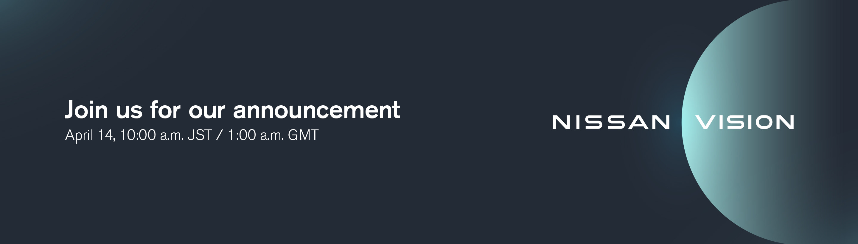 Nissan Vision: Join us for our announcement