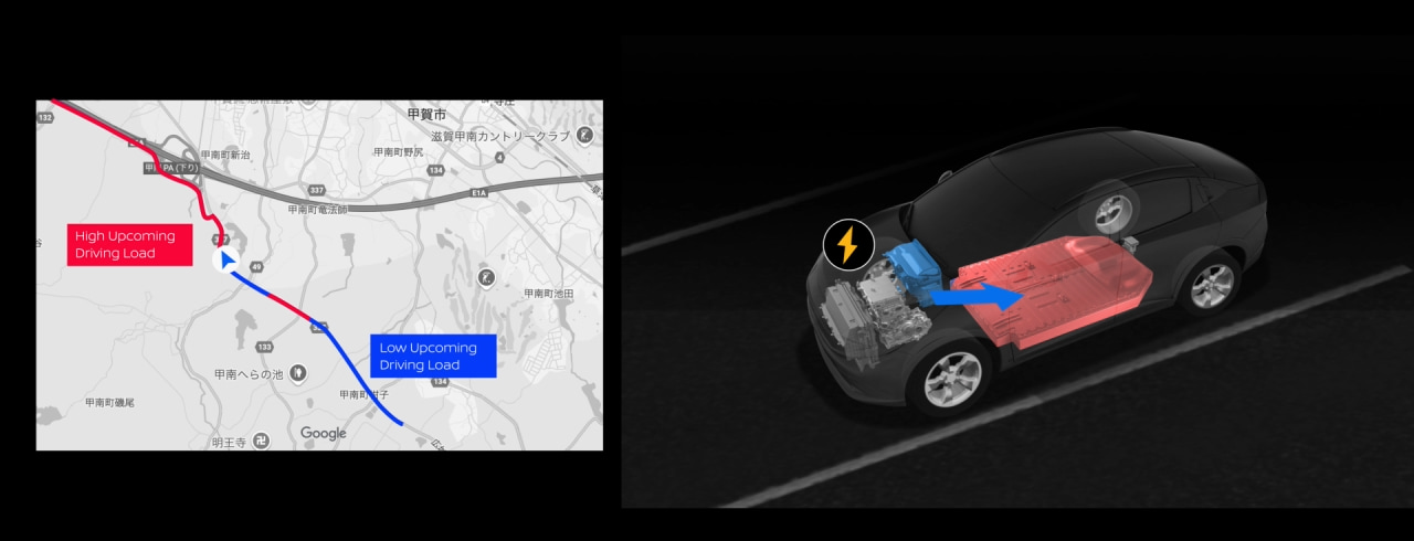 Cooling control with intelligent navigation-linked function Cooling control with intelligent navigation-linked function
