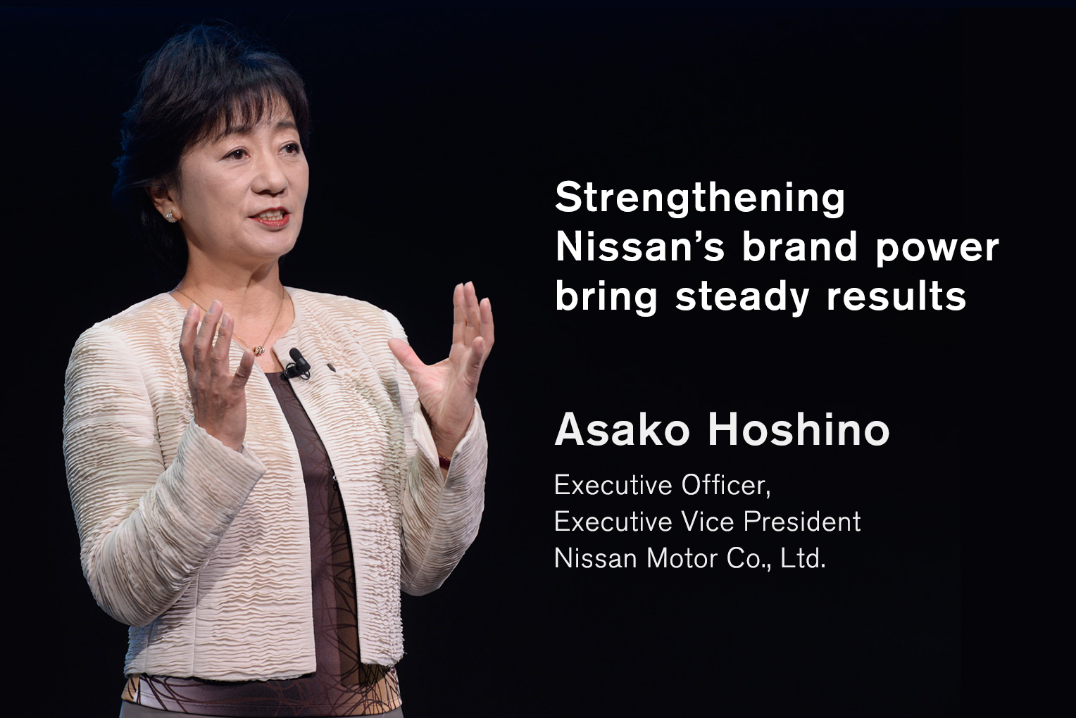 Asako Hoshino, Executive Officer and Executive Vice President