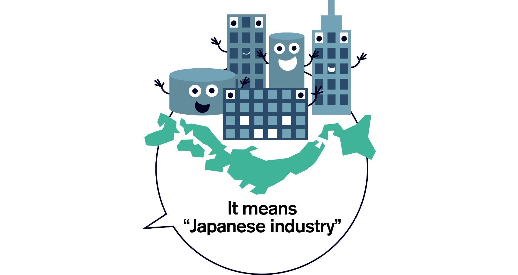 It means “Japanese industry”