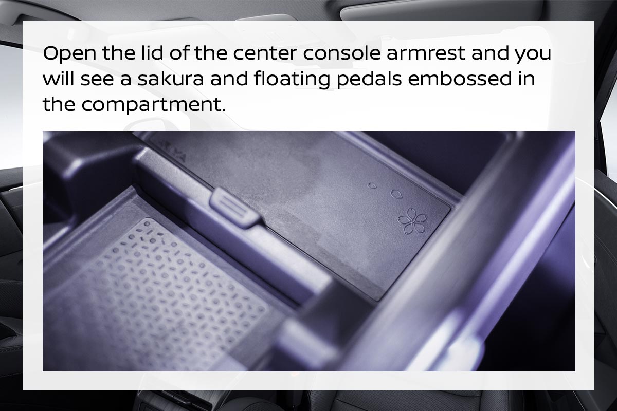 Console of Nissan Ariya 2021