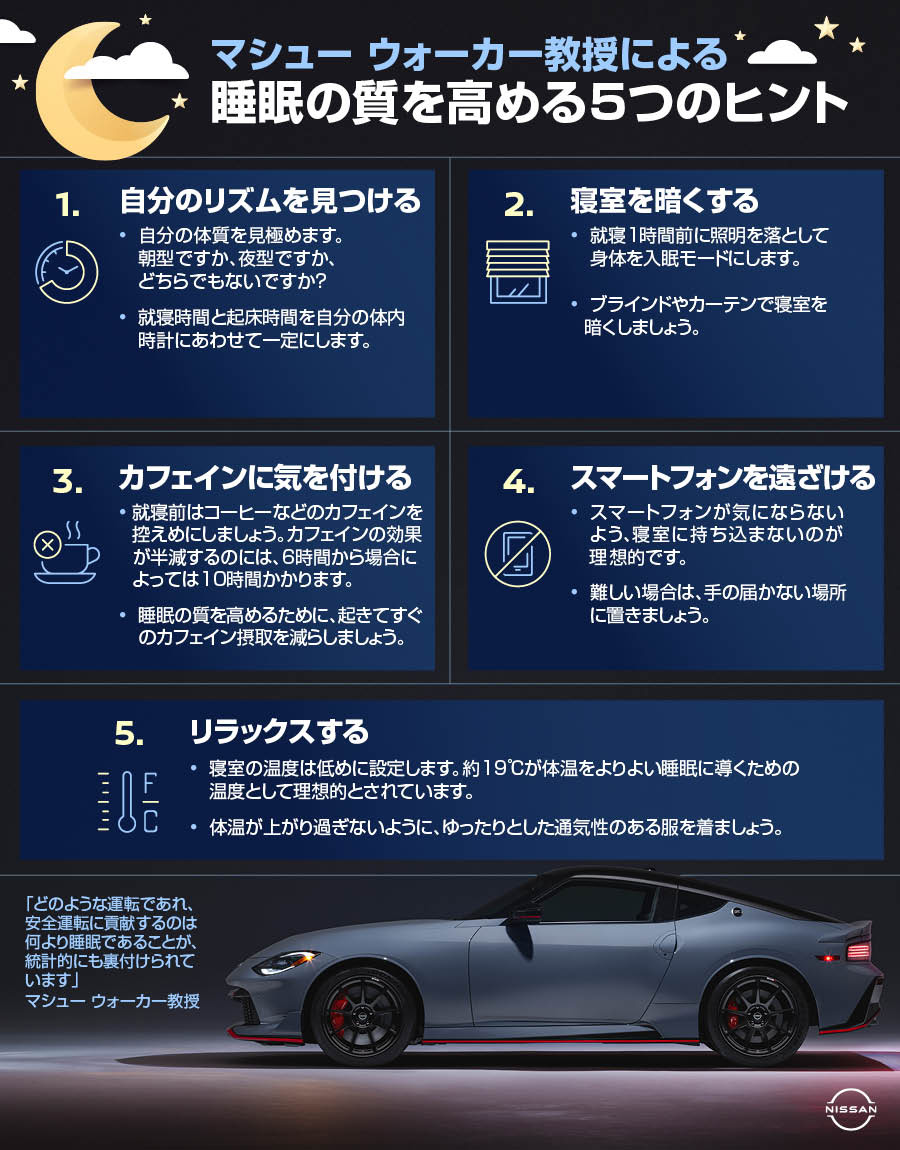 睡眠の質を高めるには