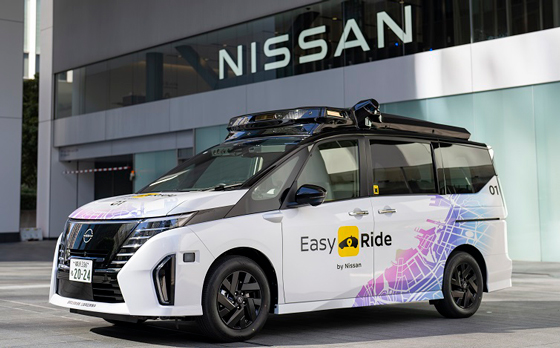 ドライバーレス自動運転実験車
