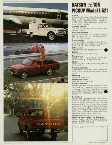 DATSUN Pickup 521 (English)