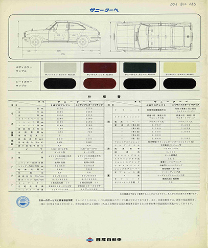 DATSUN Sunny Coupe 1000 KB10