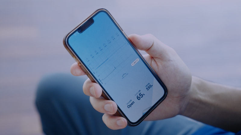 The app The app