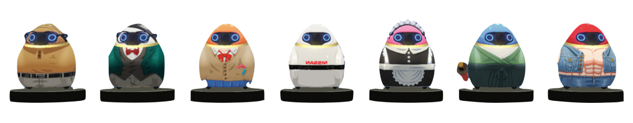 さまざまなキャラクターのエポロ さまざまなキャラクターのエポロ