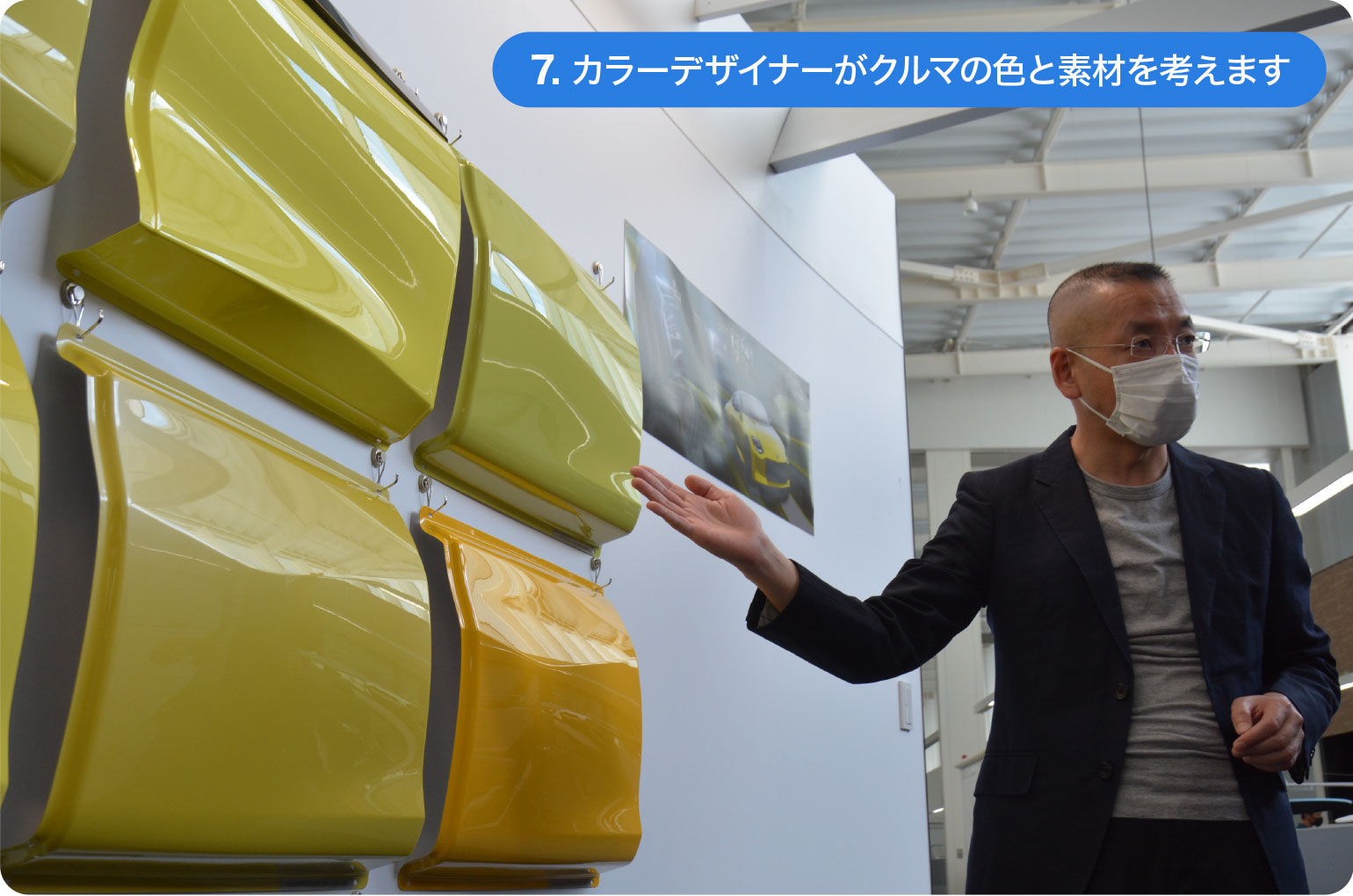 7.カラーデザイナーが色とクルマの素材を考えます