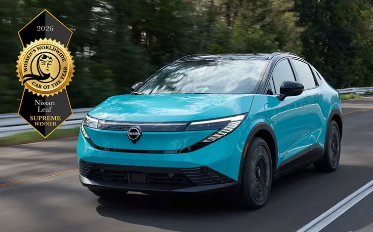 新型「日産リーフ」が「ウィメンズ・ワールド・カー・オブ・ザ・イヤー2026」を受賞