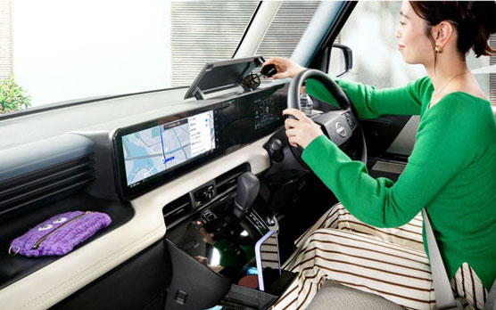 運転席周りの収納